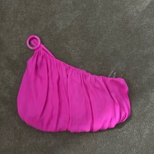 Hot Pink Off the Shoulder Crop Top